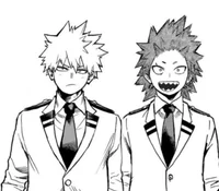 Kirishima and Bakugo