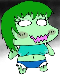 Zombie chibi girl