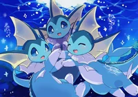 Mini vaporeon family