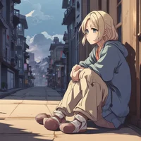 A very VERY sad girl