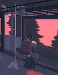 The lone train ride