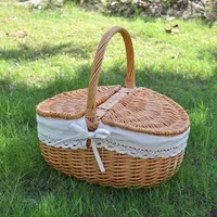 Basket with cloth