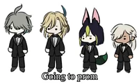 Men going to prom