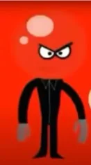glass headed villain