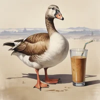 Goose with milk