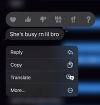 Shes busy rn lil bro