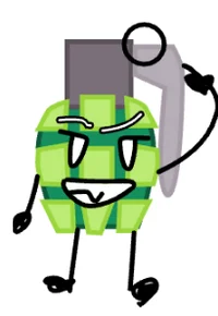 Cartoon grenade BFGK