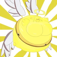Inflated angel girl