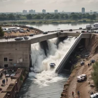 Bridge Collapse Scen