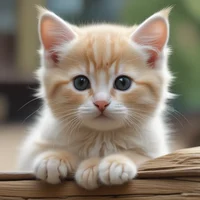 Cute wild kitten
