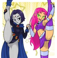 Starfire and Raven