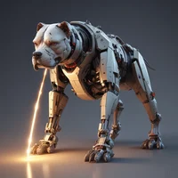 A powerful pitbull