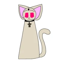 Fire crystal kit cat