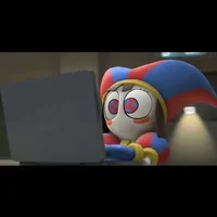 Happy Pomni computer