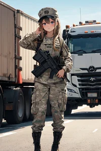 Army trucker girl