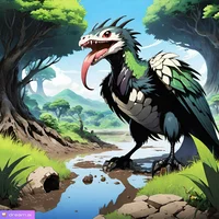 Giant carnivore bird