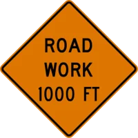 Road Work 1000 FT
