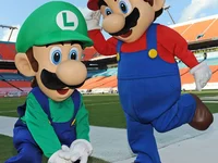 Mario Luigi Mascot