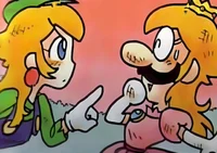 Peach and Luigi