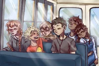 School bus graveyard