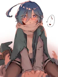 Blue haired