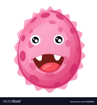 Pink virus cell