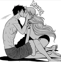Luffy and Nami 