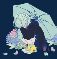 Stranger in the rain