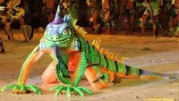 Humanoid iguana 