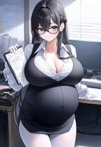 Pregnant Secretary 