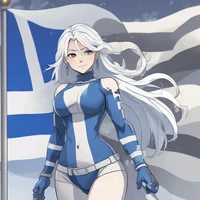 Finnish Flag Girl