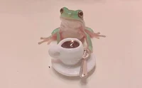 Tea Time with a frog