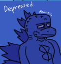 Depressed Godzilla
