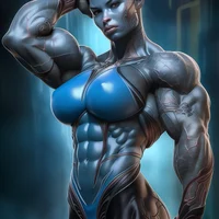 Muscle Alien girl