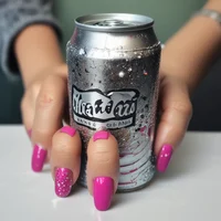 soda can with nails