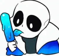 Sans with a Popsicle