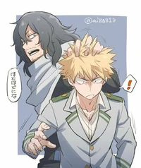 Bakugo y Aizawa 