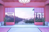 Vaporwave Pagoda 