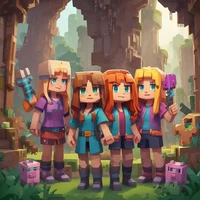 Minecraft girl party