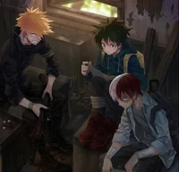 Baku x Izuku x Shoto