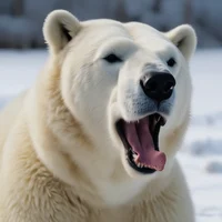 Snow the polar bear