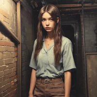 Girl in basement 