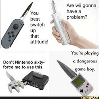 Wii knife fight