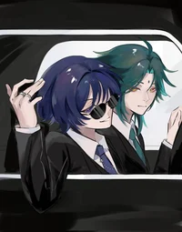 Scaramouche and Xiao