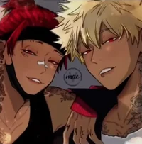 Kirishima and Bakugo
