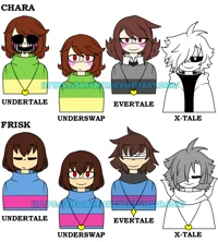 Chara and Frisk Au