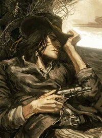 Bountyhunting cowboy