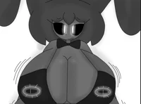 thick black rabbit