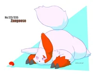 Lazy fluffy zangoose