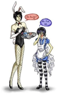 Sebastian and ciel